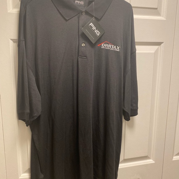 Ping “Orrtax Software”Men’s Black Embroidered on Chest Polo Shirt Size XL(New) - Picture 9 of 16